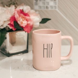 Rae Dunn Pink “HIP/HOP” double sided mug